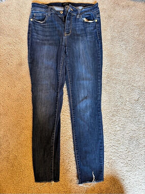 Judy Blue Raw Hem Skinny Denim Jeans Women's Blue Skinny Jeans